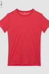 BASERANGE Classic Bamboo Fiber Bamboo Cotton Slim Fit T-shirt Series Collection Round Neck Bottoming Shirt France BAS-TOCT-BLE-AU24-HONG Red (Blue) TOCT-BL-000